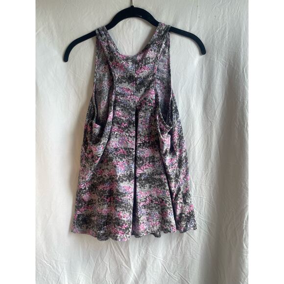 Mimi Chica Floral Button Down Racerback Tank - Size Large - Picture 2 of 3